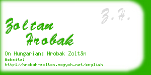 zoltan hrobak business card